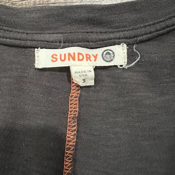 SUNDRY Always Late Graphic Racerback Tank - Picture 3 of 3